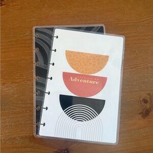 Happy Planner Adventure Cover - Orange, Pink, Black mini size